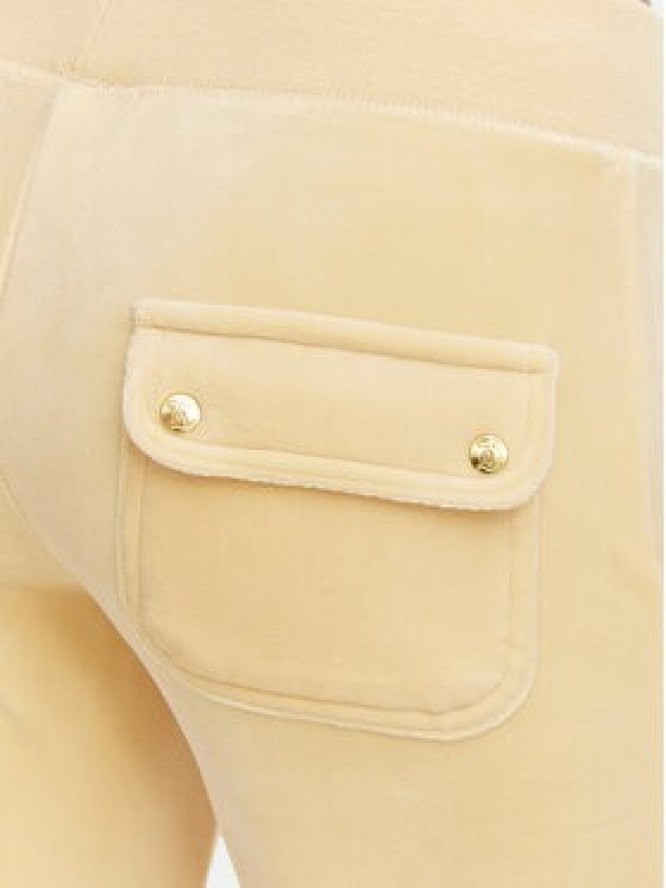 Juicy Couture Spodnie dresowe Layla JCSEBJ001G Żółty Regular Fit