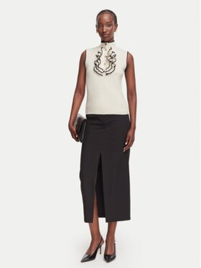 Luisa Spagnoli Bluzka Menelao 100467 Kremowy Regular Fit