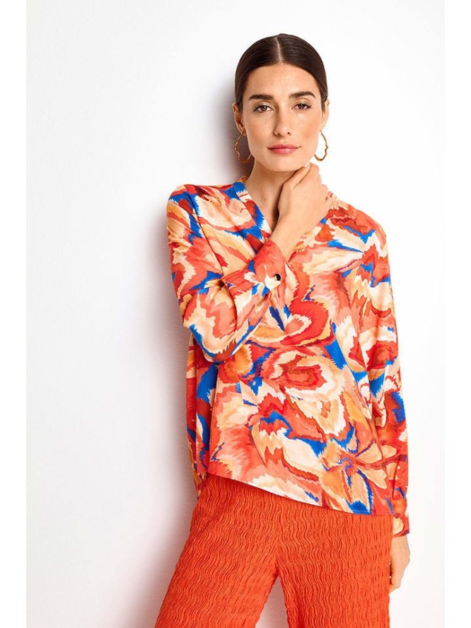 Rich & Royal Bluzka w kolorze pomarańczowo-niebieskim rozmiar: 40