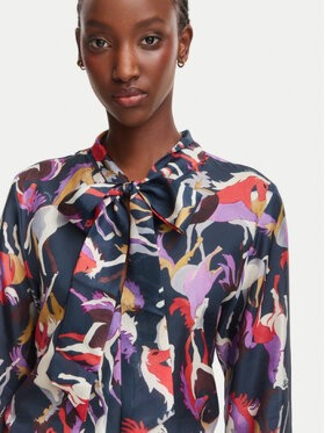 Marella Koszula Snastro 2623116104 Granatowy Regular Fit
