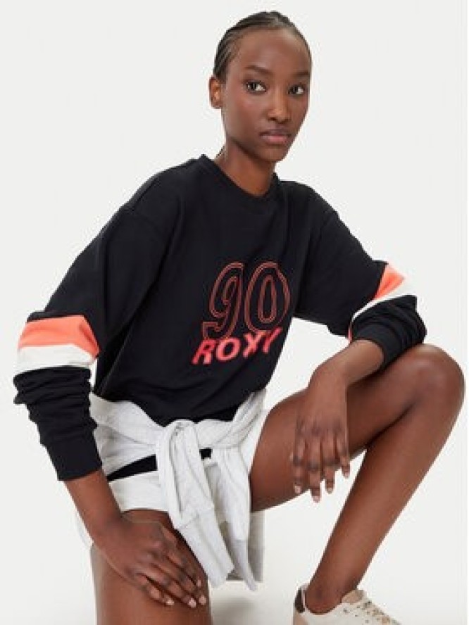 Roxy Bluza Essential Energy ERJFT04994 Czarny Regular Fit