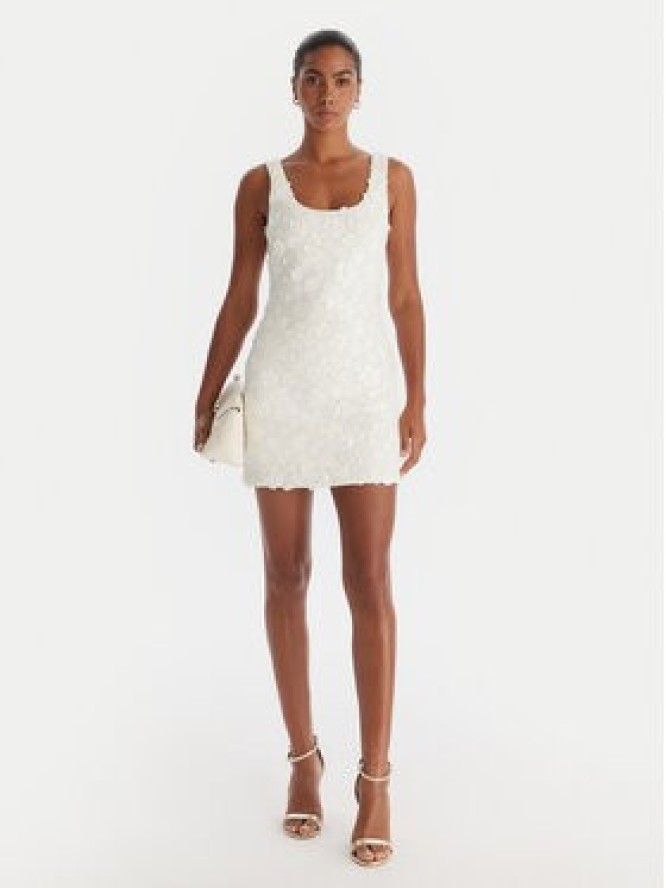 MICHAEL Michael Kors Sukienka koktajlowa MS582XYHHS Biały Slim Fit