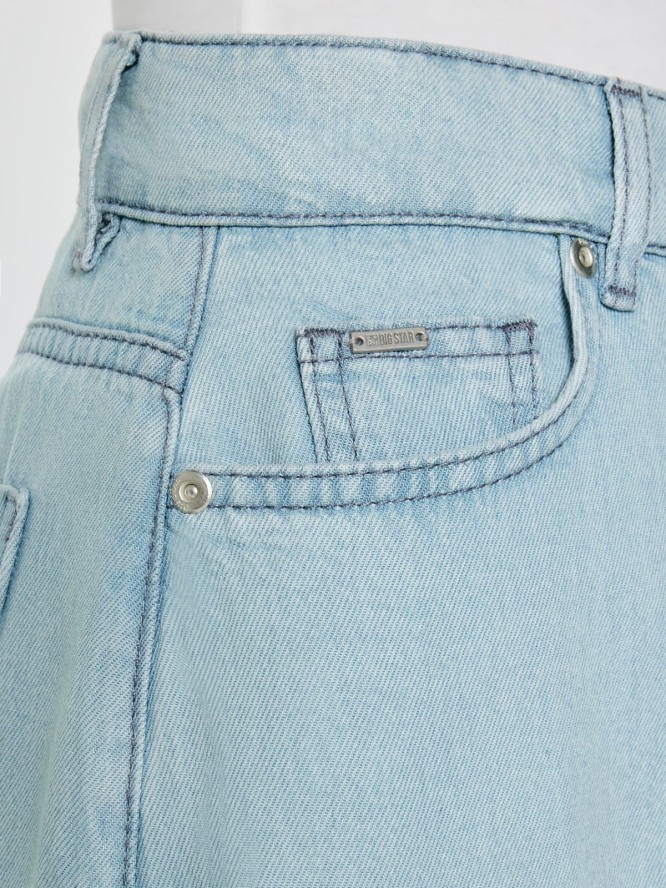 spodnie damskie jeansowe wide niebieskie colette 163