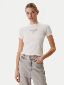 Guess Jeans T-Shirt W6RI15 J1314 Écru Regular Fit