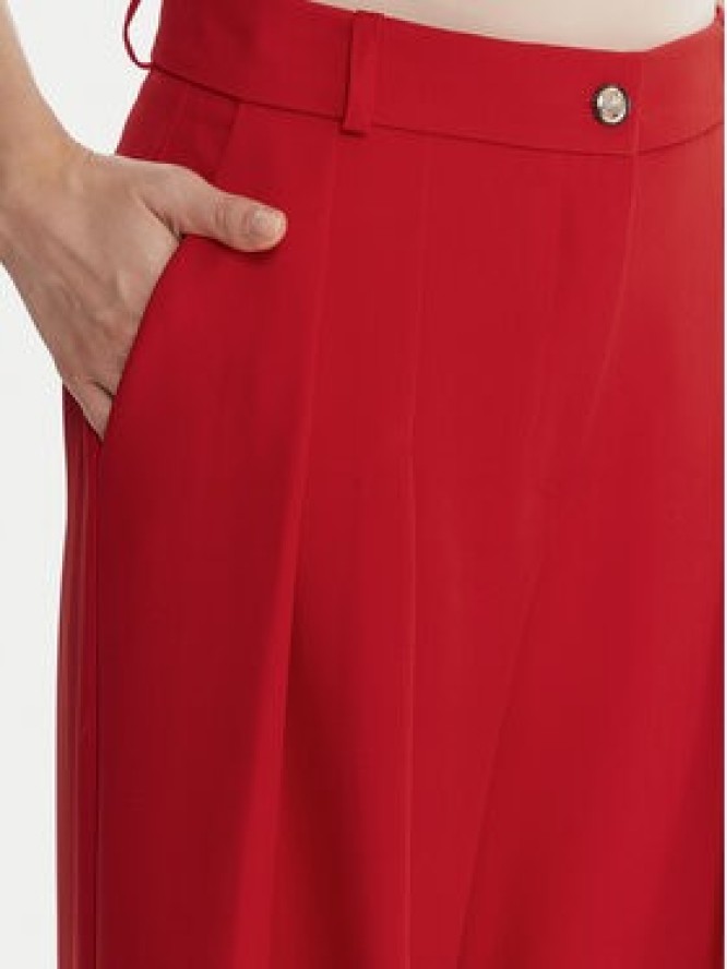 Maryley Spodnie materiałowe 25IB579/43MA Czerwony Regular Fit