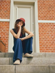 Skórzane mule - beżowy