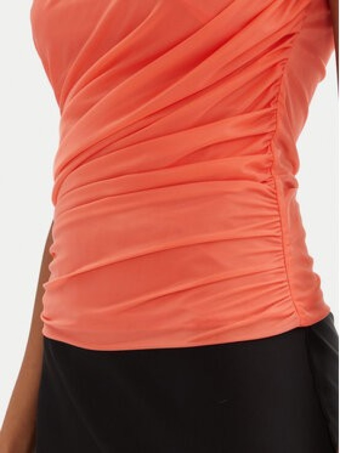 PINKO Top 105048 A2F1 Koralowy Slim Fit