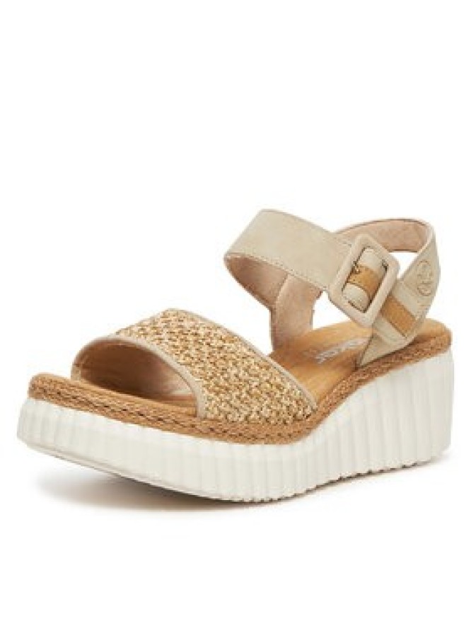 Rieker Sandały 69176-62 Beżowy