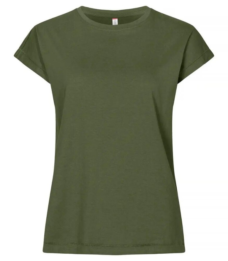 clique Fashion Top Women – bawełna, luźny krój, krótki rękaw