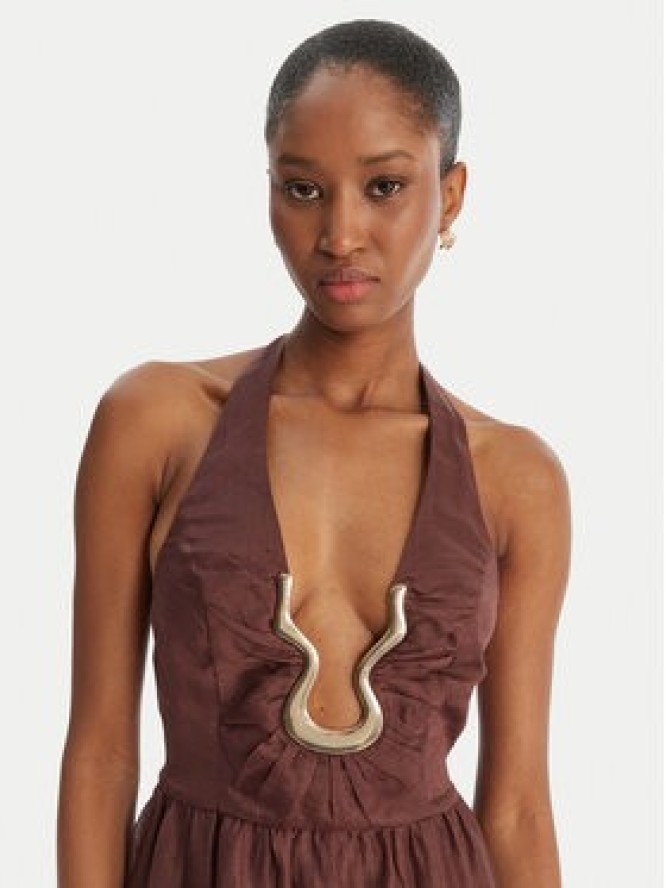 Bardot Sukienka koktajlowa Cavarly 60361DB Brązowy Regular Fit