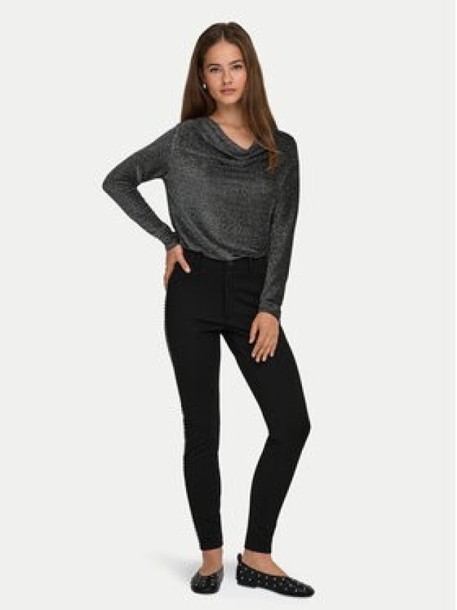 ONLY Bluzka Rich 15360265 Szary Regular Fit