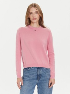 Tommy Jeans Sweter Essential DW0DW20159 Różowy Regular Fit