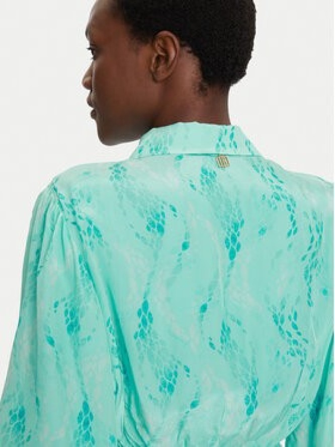 Fracomina Sukienka codzienna FS25SD2009W422J3 Błękitny Regular Fit