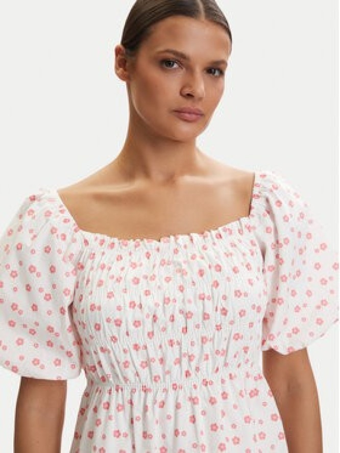 Roxy Sukienka letnia W126-RXLDS-1030-01P Biały Regular Fit