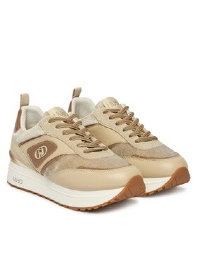 Liu Jo Sneakersy Maxi Wonder 97 BF6005 PX394 Beżowy