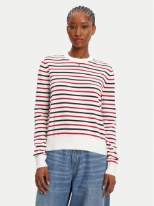 Tommy Jeans Sweter Essential DW0DW20159 Kolorowy Regular Fit