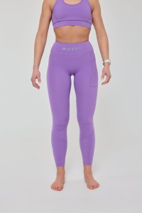 Legginsy Infinite z wysokim stanem - Fioletowe