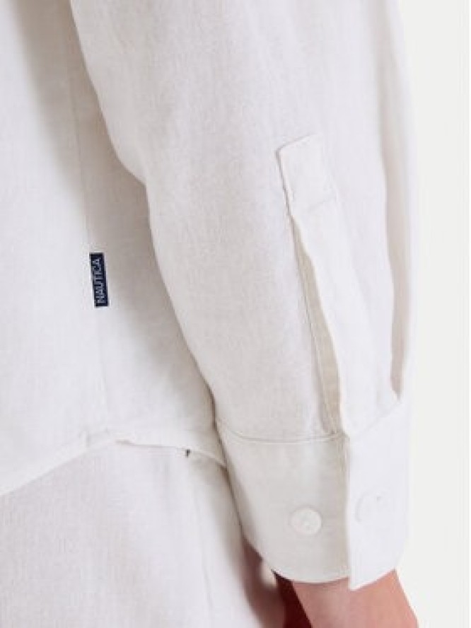 Nautica Koszula W126-NALST-1019- 01X Biały Regular Fit