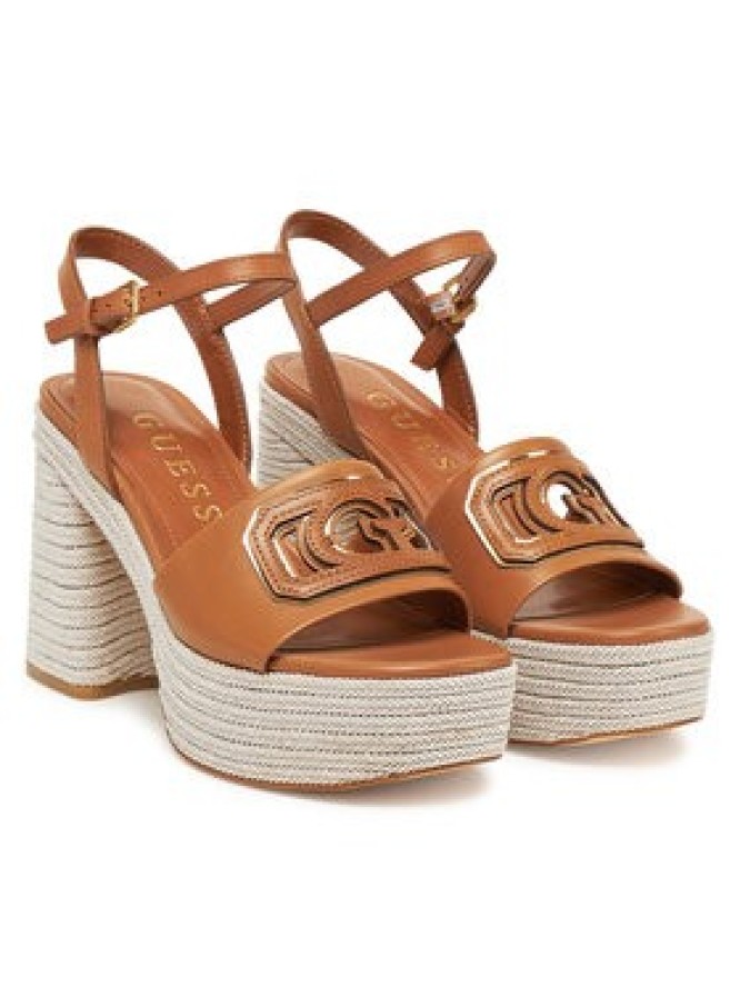 Guess Espadryle FLJFML LEA03 Brązowy