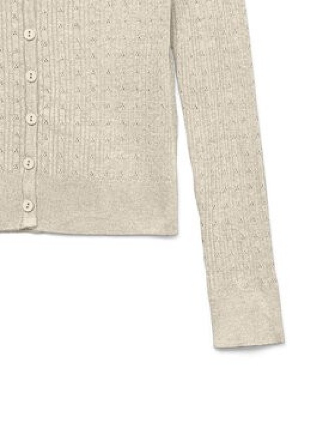 Vero Moda Kardigan Silje 10340553 Beżowy Regular Fit