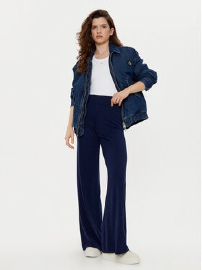 Kontatto Spodnie materiałowe AI2025 Granatowy Relaxed Fit