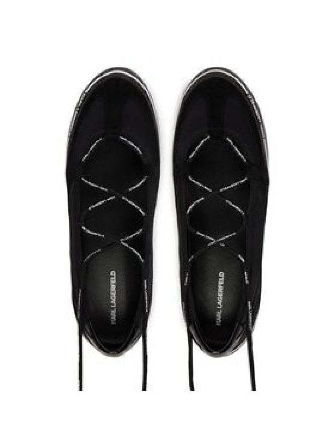 KARL LAGERFELD Baleriny Altia KL66111 Czarny