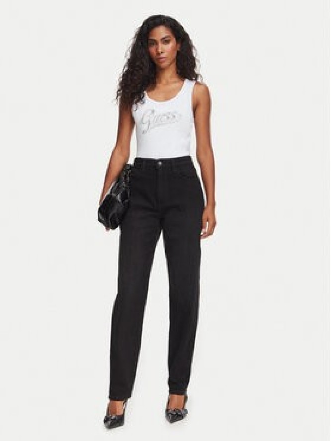 Guess Jeansy W6YA3J D1544 Czarny Tapered Leg