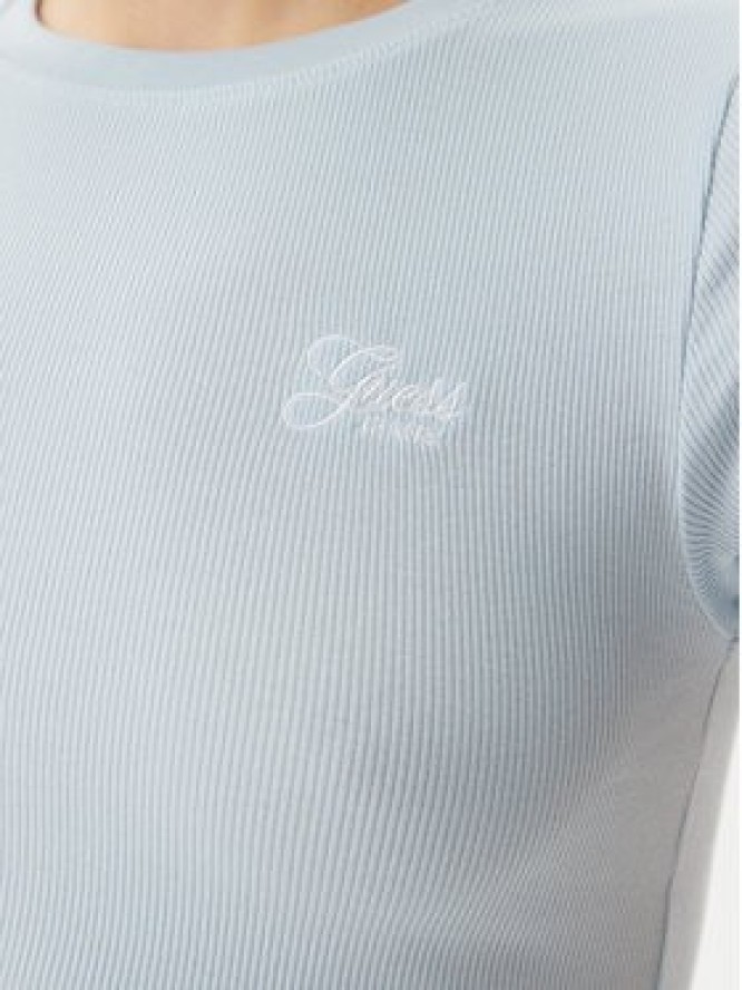 Guess T-Shirt W5GP62 KA0H1 Niebieski Regular Fit