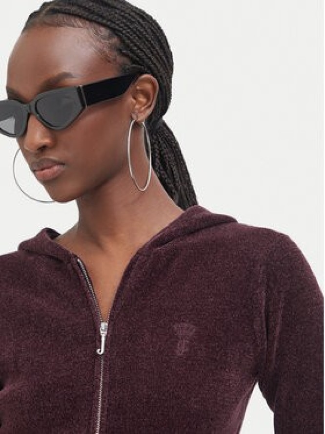 Juicy Couture Bluza JCWEB005 Brązowy ciemny Regular Fit