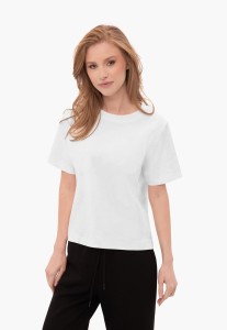 Gładka koszulka, Comfort Fit, T-LENI