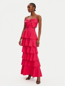 ACCESS FASHION Sukienka wieczorowa 53-3365-139 Różowy Slim Fit