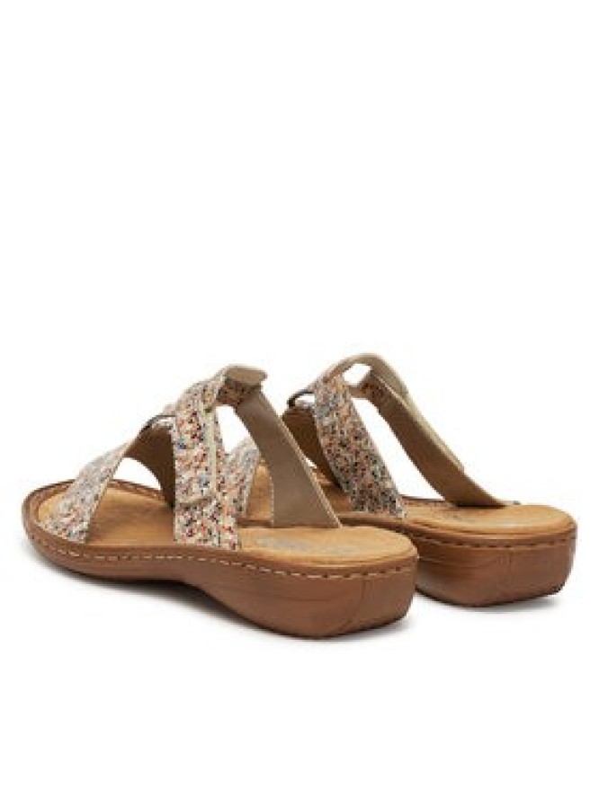 Rieker Klapki 608A0-93 Kolorowy