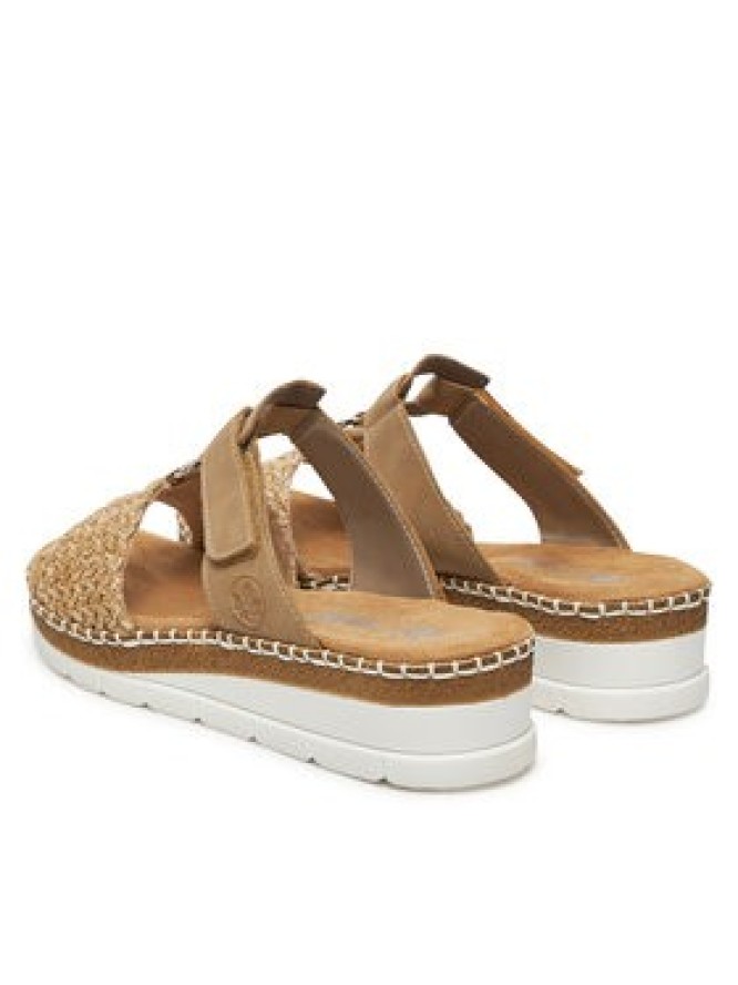 Rieker Klapki V1243-60 Beżowy