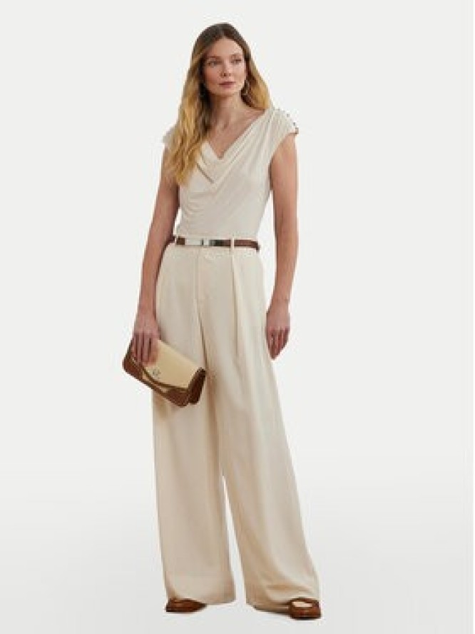 LAUREN RALPH LAUREN Bluzka 200898441001 Écru Relaxed Fit