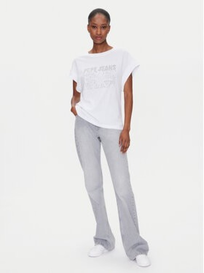 Pepe Jeans T-Shirt Lira PL505996 Biały Regular Fit