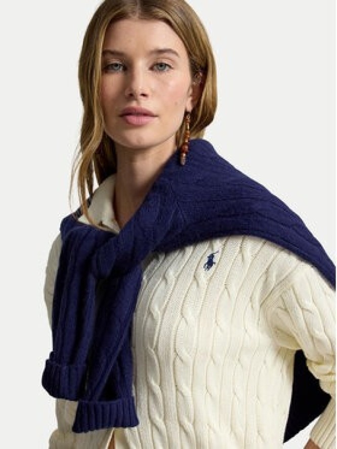 Polo Ralph Lauren Kardigan 211B30509001 Beżowy jasny Straight Fit