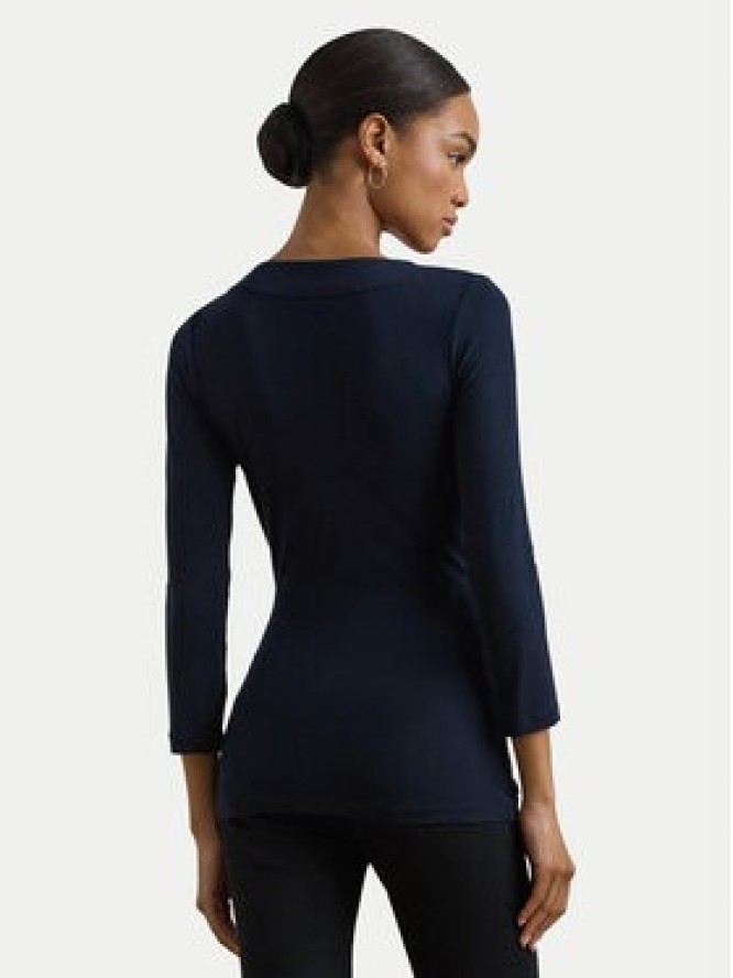 LAUREN RALPH LAUREN Bluzka 200824366023 Granatowy Slim Fit