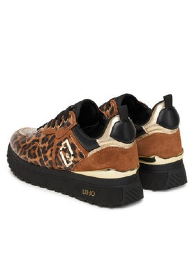 Liu Jo Sneakersy Maxi Wonder 01 BF5009 EX332 Brązowy