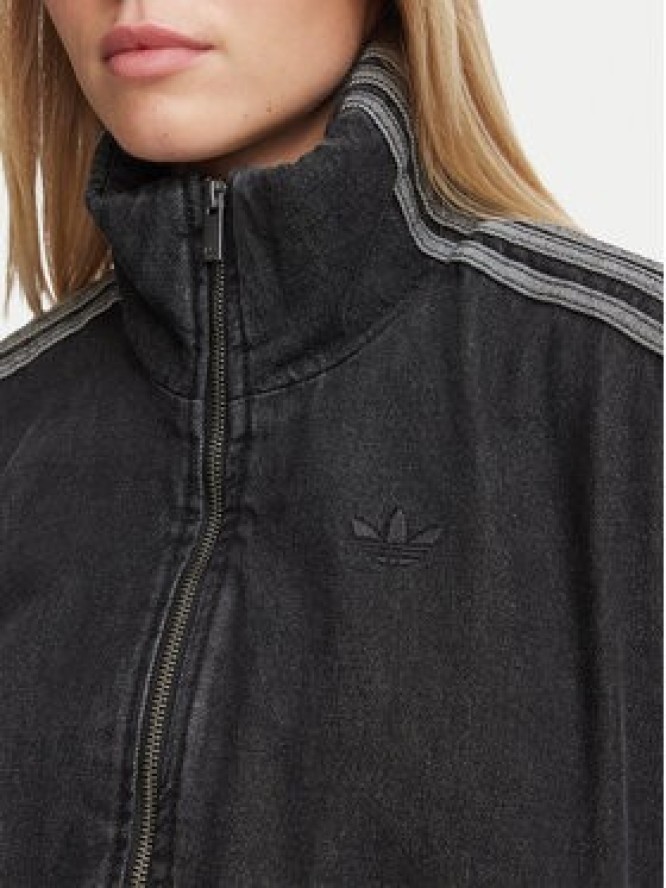 adidas Kurtka jeansowa Firebird Jacket KT4233 Czarny Regular Fit
