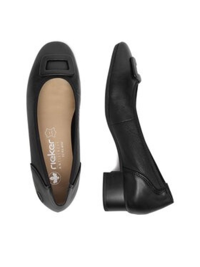 Rieker Czółenka 43453-00 Czarny