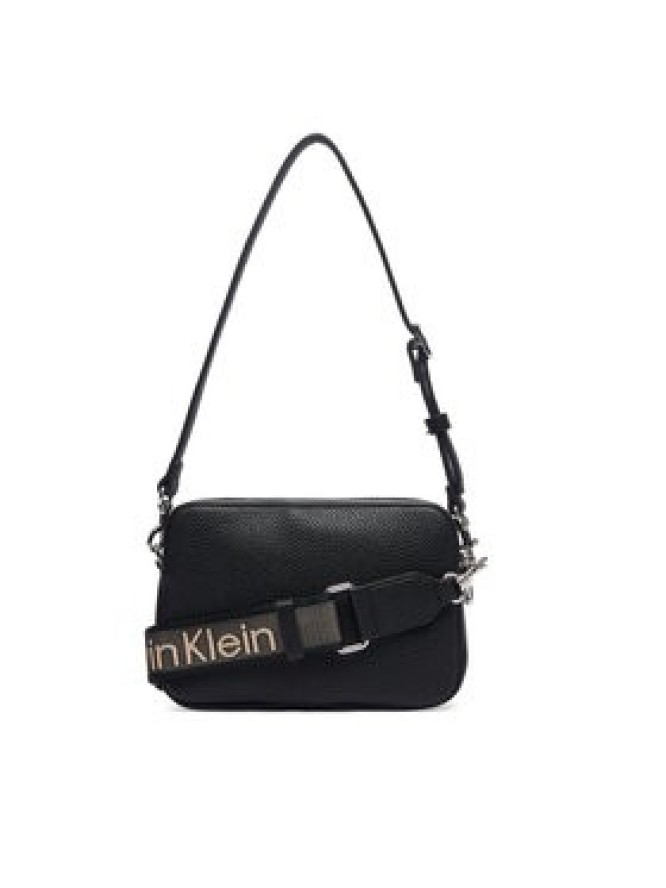 Calvin Klein Torebka Webbing 2X Strap Camera Bag LV04F3656G Czarny