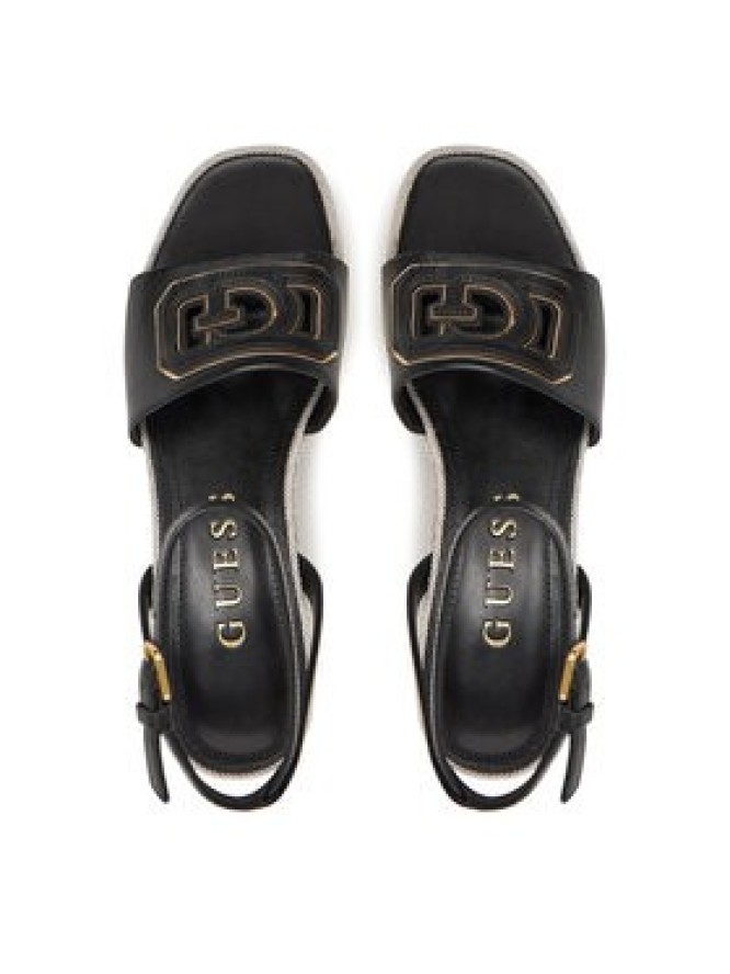 Guess Espadryle FLJTAN LEA04 Czarny