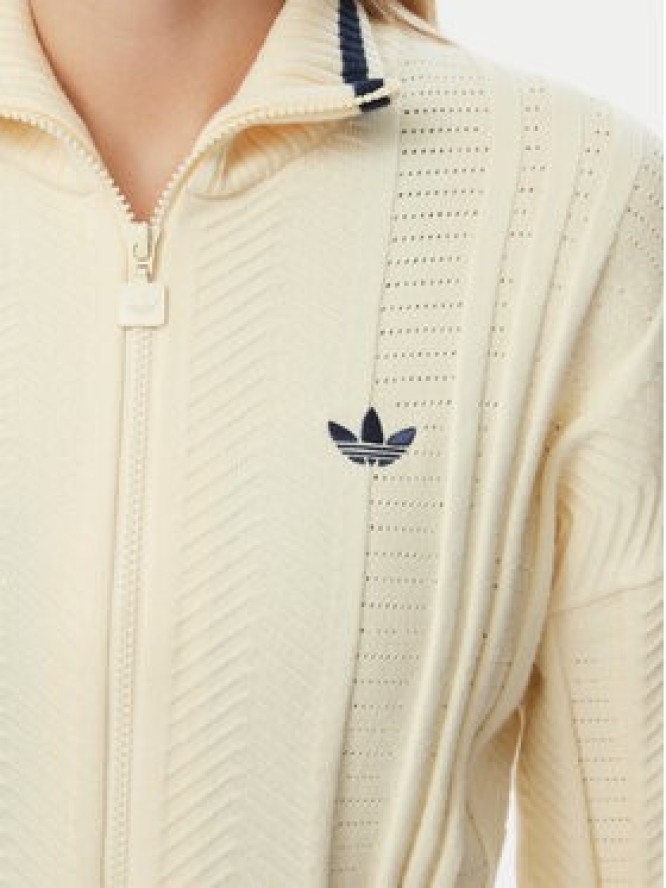 adidas Kardigan Cable Knit Firebird Track Top KR7047 Żółty Regular Fit
