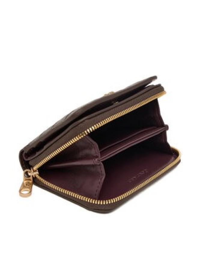 Calvin Klein Portfel Ck Croc Medium Flap Zip Around LV04F1095G Brązowy