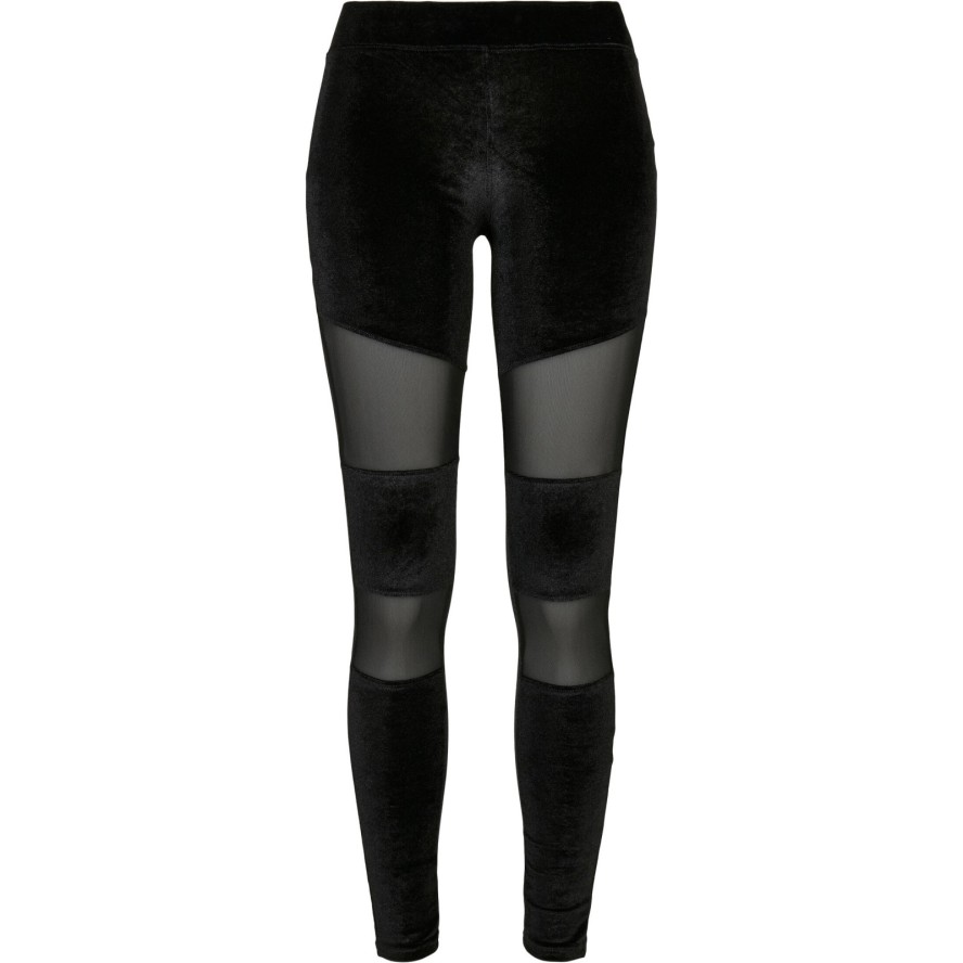 Legginsy damskie Urban Classics velvet tech mesh
