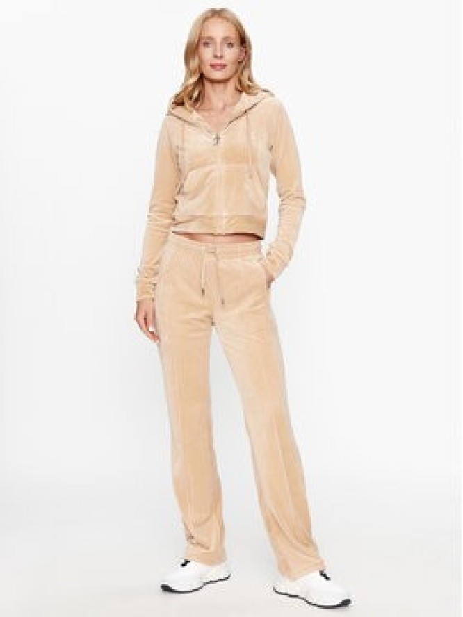 Juicy Couture Spodnie dresowe Tina JCAPW045 Beżowy Regular Fit
