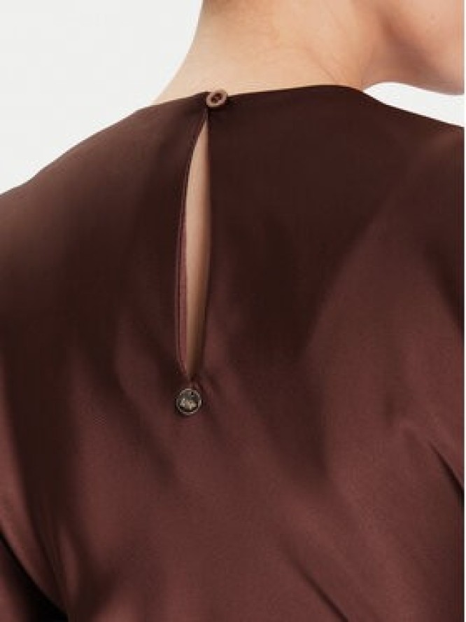 Rinascimento Sukienka koktajlowa CFC0125718003 Brązowy Regular Fit