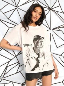 Koszulka 2Pac - biały