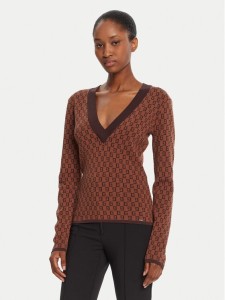 Gaudi Sweter 521FD53025 Brązowy Regular Fit