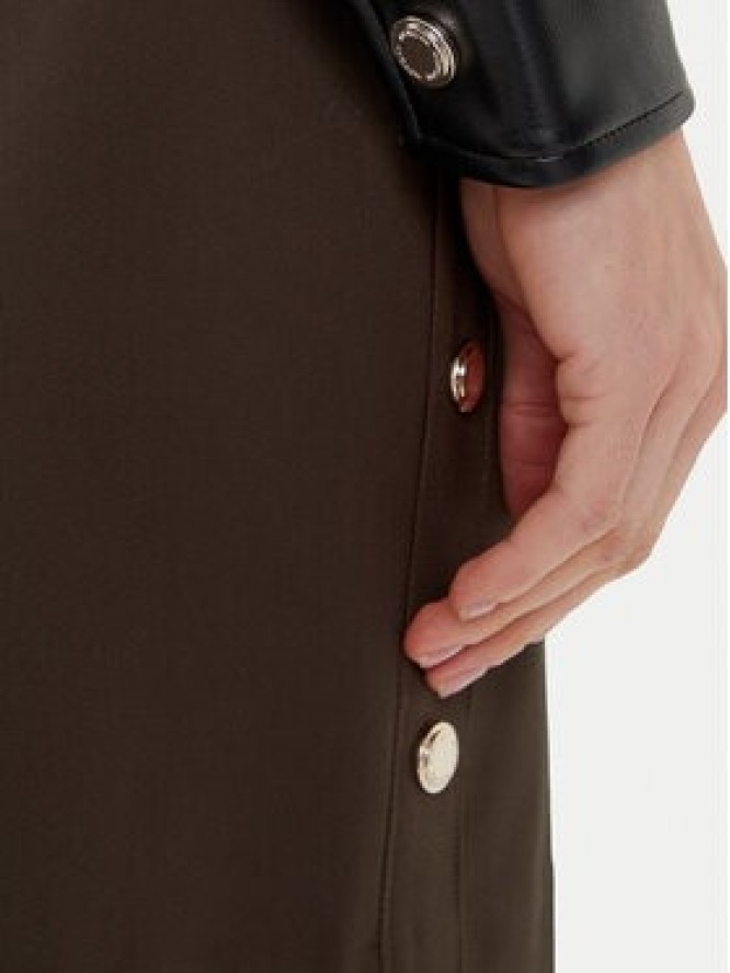 Morgan Kurtka z imitacji skóry 252-GNOLA Czarny Regular Fit